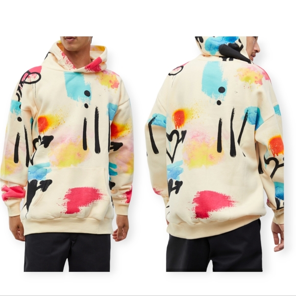 PacSun Other - Pacsun Scrap Art Hoodie sz M